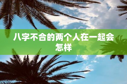 八字不合的两个人在一起会怎样