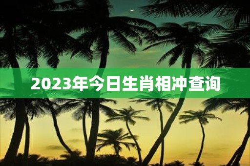 2025年今日生肖相冲查询