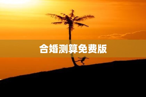 合婚测算免费版