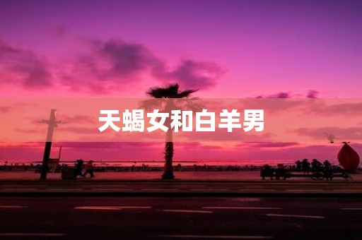 天蝎女和白羊男