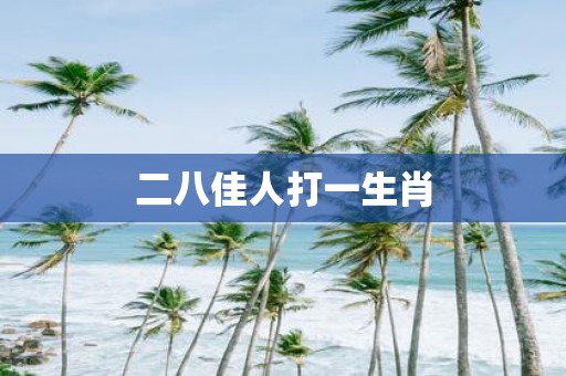 二八佳人打一生肖