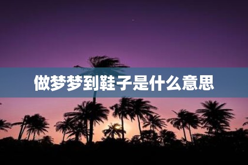 做梦梦到鞋子是什么意思