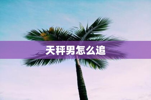 天秤男怎么追