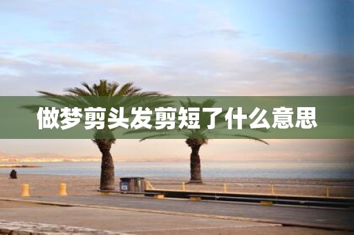 做梦剪头发剪短了什么意思