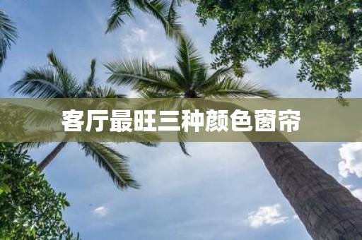 客厅最旺三种颜色窗帘