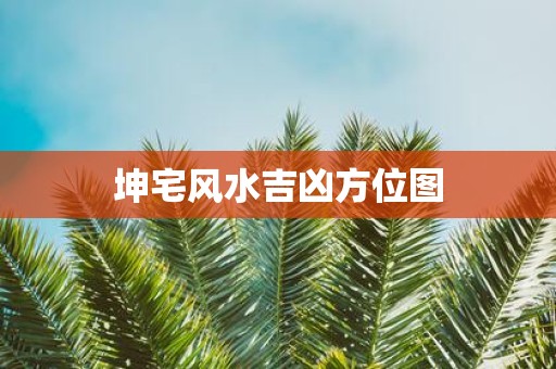 坤宅风水吉凶方位图