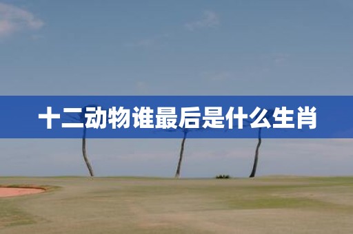 十二动物谁最后是什么生肖