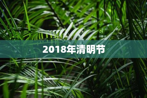 2018年清明节