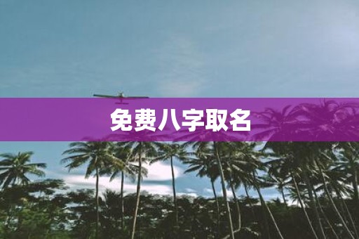 免费八字取名