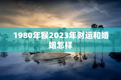 1980年猴2025年财运和婚姻怎样