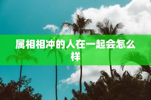 属相相冲的人在一起会怎么样