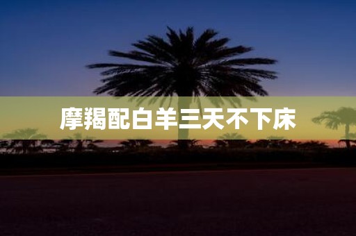 摩羯配白羊三天不下床
