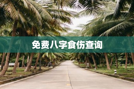 免费八字食伤查询