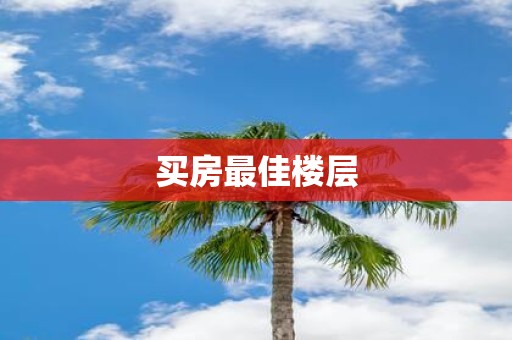 买房最佳楼层