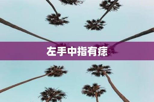 左手中指有痣