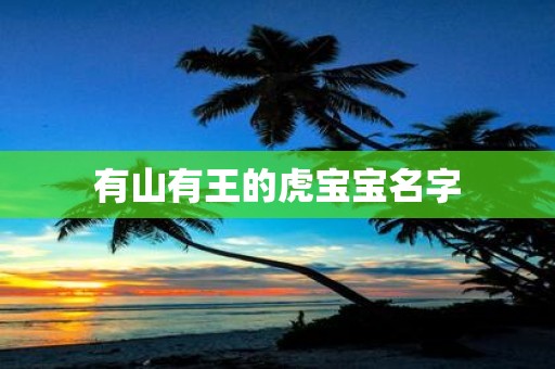 有山有王的虎宝宝名字