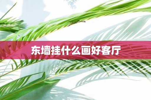 东墙挂什么画好客厅