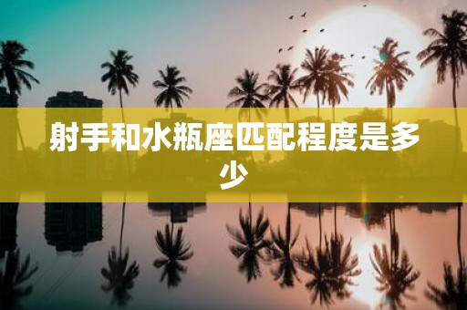 射手和水瓶座匹配程度是多少