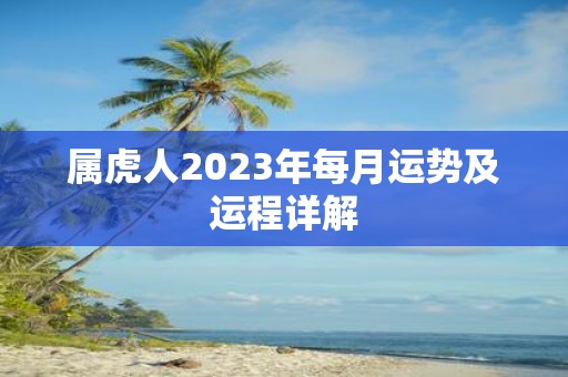 属虎人2025年每月运势及运程详解