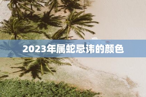2025年属蛇忌讳的颜色