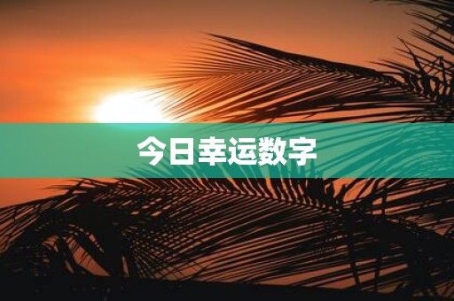 今日幸运数字