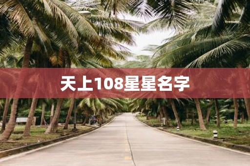 天上108星星名字