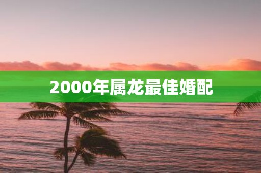 2000年属龙最佳婚配