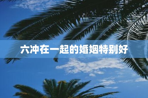 六冲在一起的婚姻特别好
