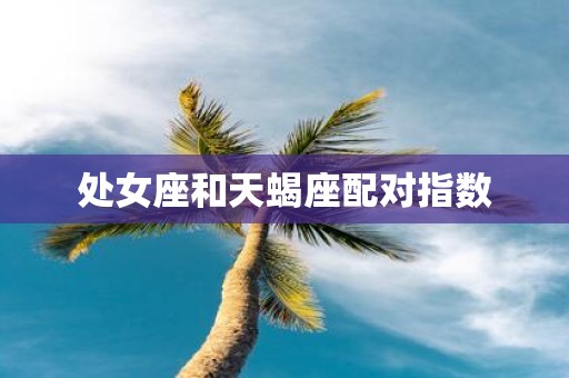 处女座和天蝎座配对指数