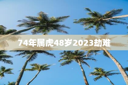 74年属虎48岁2025劫难