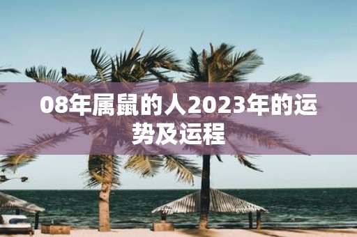 08年属鼠的人2025年的运势及运程