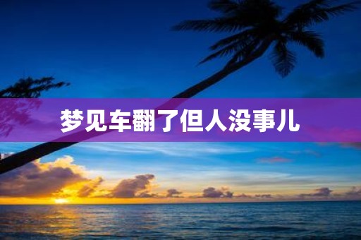 梦见车翻了但人没事儿