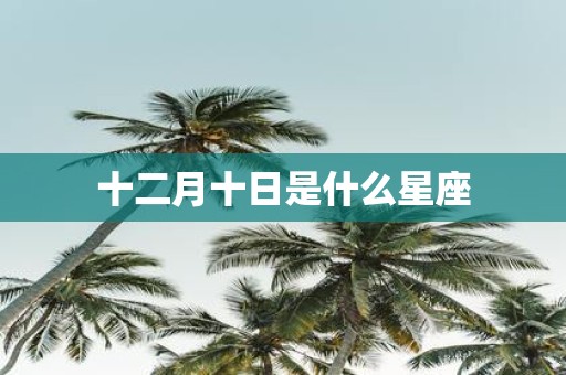 十二月十日是什么星座