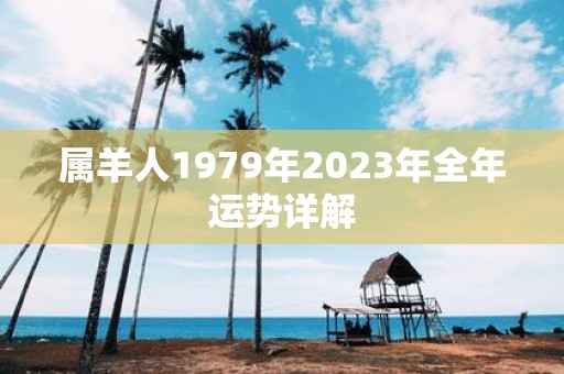 属羊人1979年2025年全年运势详解