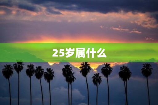 25岁属什么