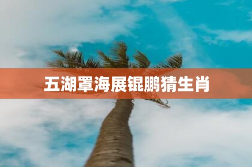 五湖罩海展锟鹏猜生肖