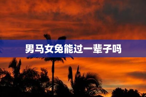 男马女兔能过一辈子吗