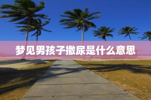 梦见男孩子撒尿是什么意思