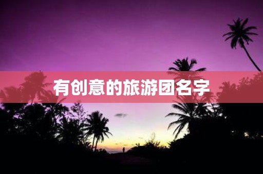 有创意的旅游团名字