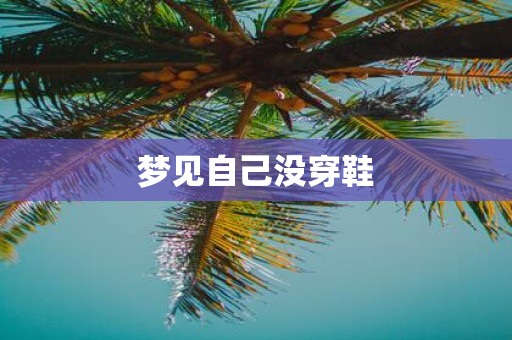 梦见自己没穿鞋