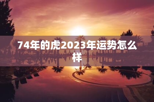 74年的虎2025年运势怎么样