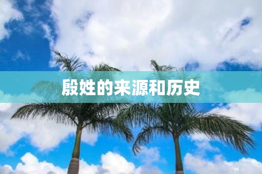 殷姓的来源和历史
