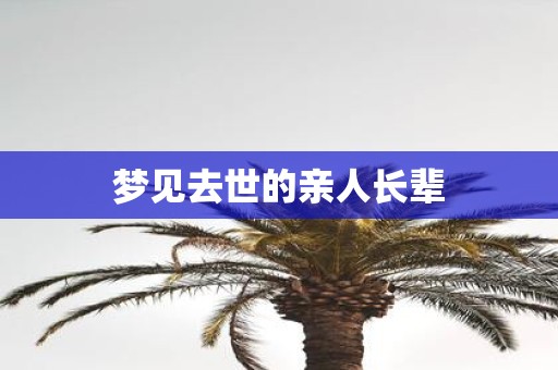 梦见去世的亲人长辈