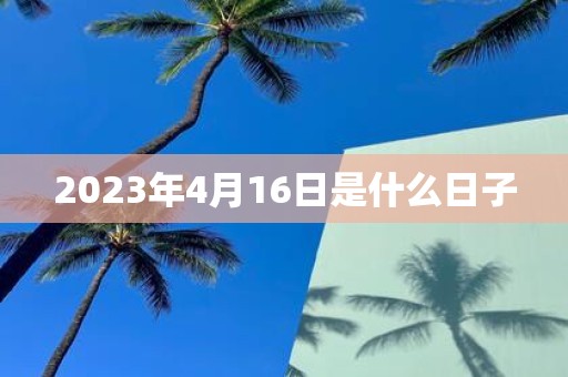 2025年4月16日是什么日子