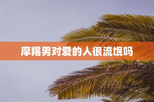 摩羯男对爱的人很流氓吗