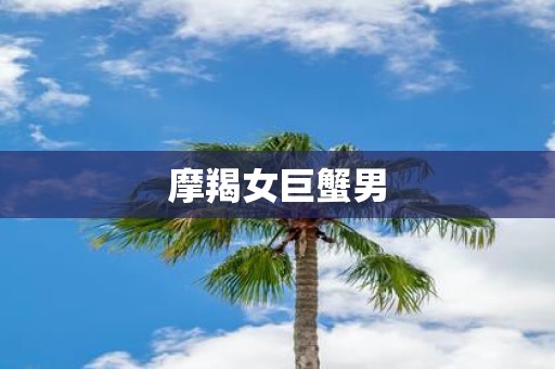摩羯女巨蟹男