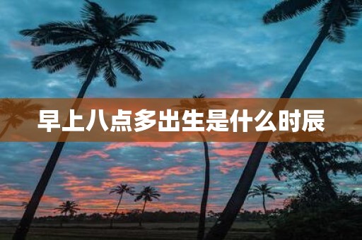 早上八点多出生是什么时辰