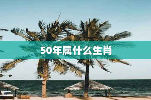 50年属什么生肖