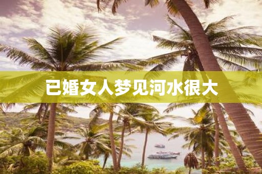 已婚女人梦见河水很大