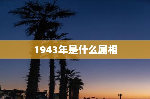 1943年是什么属相